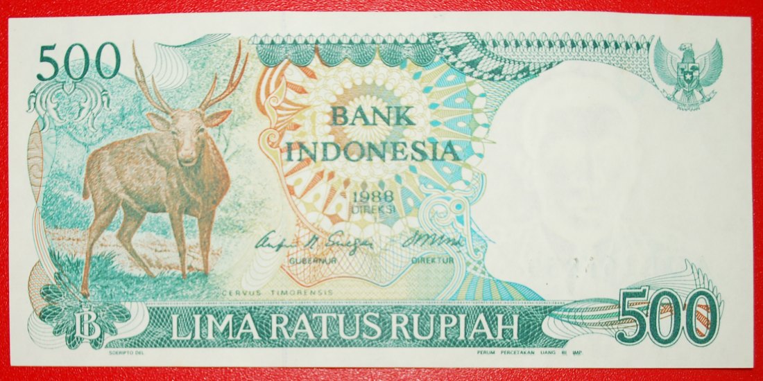  * HIRSCH: INDONESIEN ★ 500 RUPIAH 1988! KFR KNACKIG! OHNE VORBEHALT!   