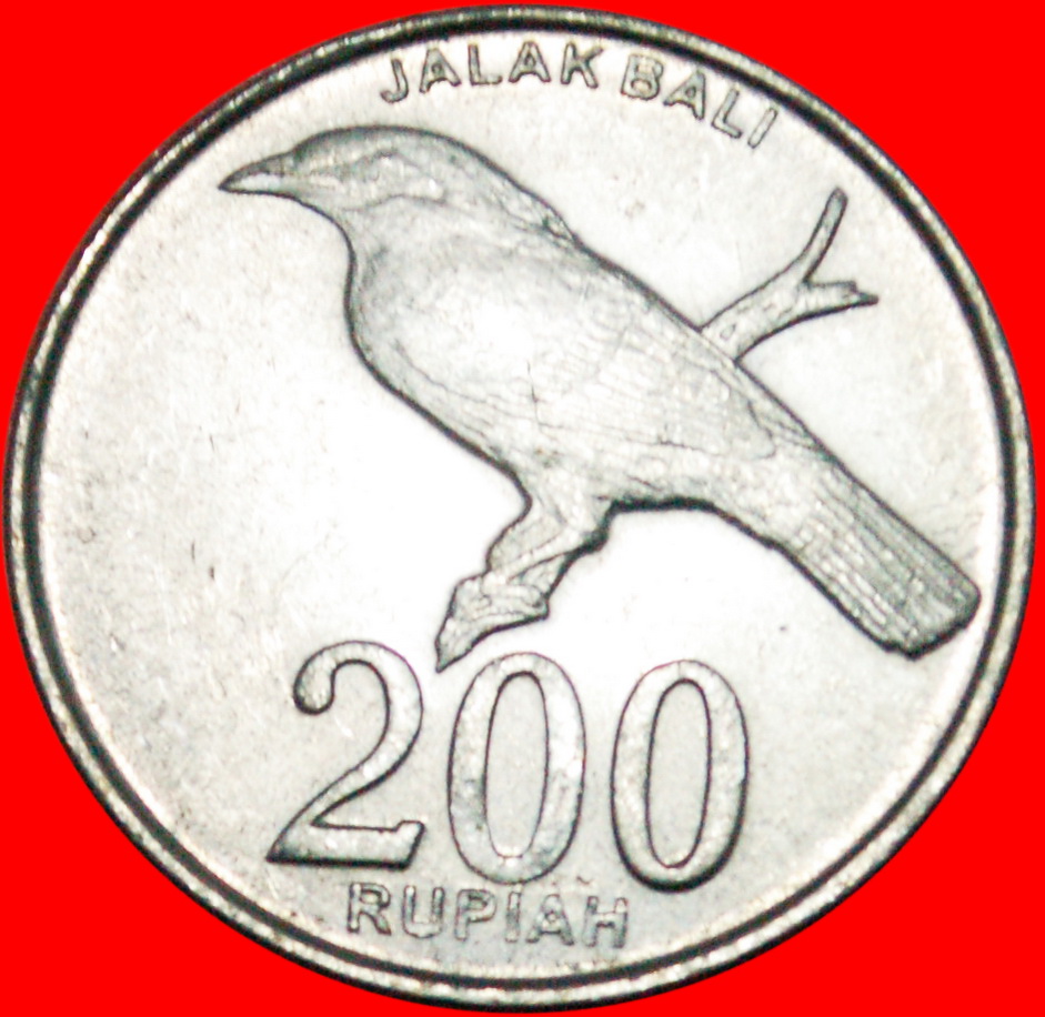  * VOGEL: INDONESIEN ★ 200 RUPIAH 2003! Nicht 2008! OHNE VORBEHALT!   