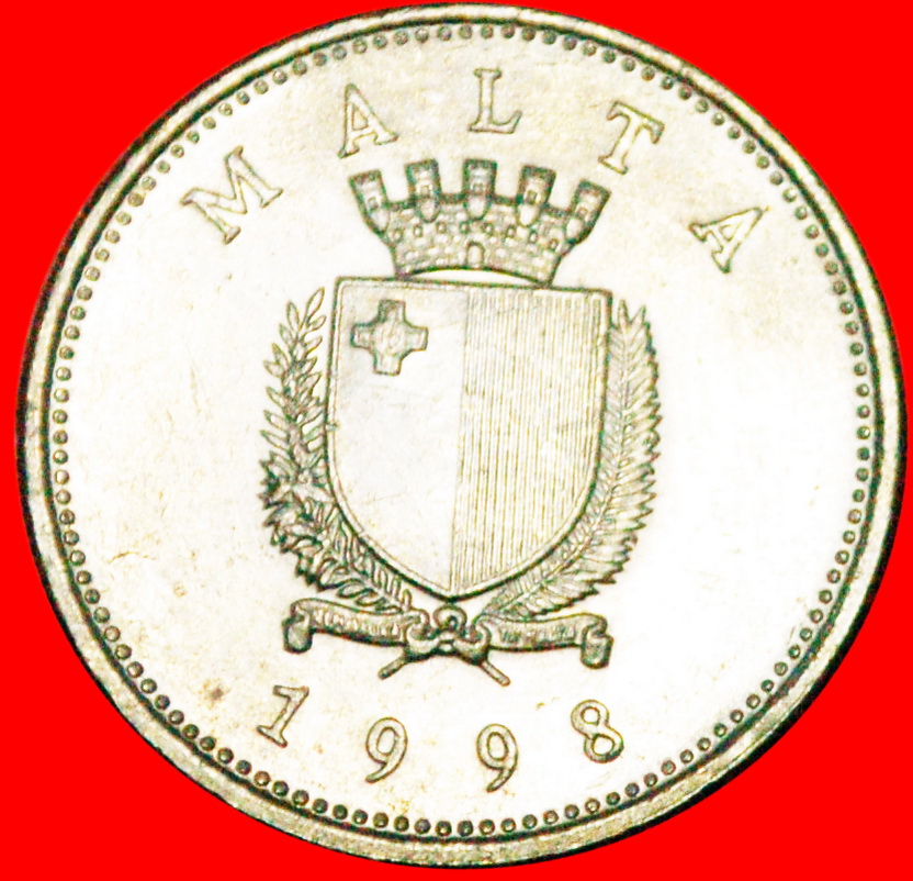  * FISCH (1991-2007): MALTA ★10 CENTS 1998! OHNE VORBEHALT!   