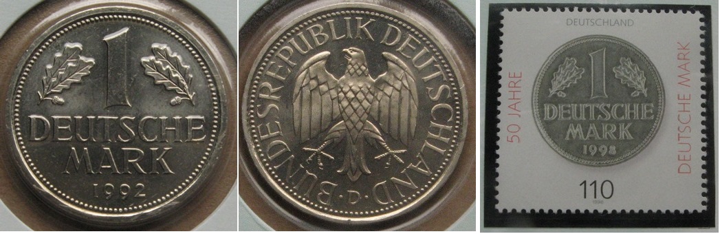  1998, Germany,Numisblatt: „A successful currency - the D-Mark writes history”   