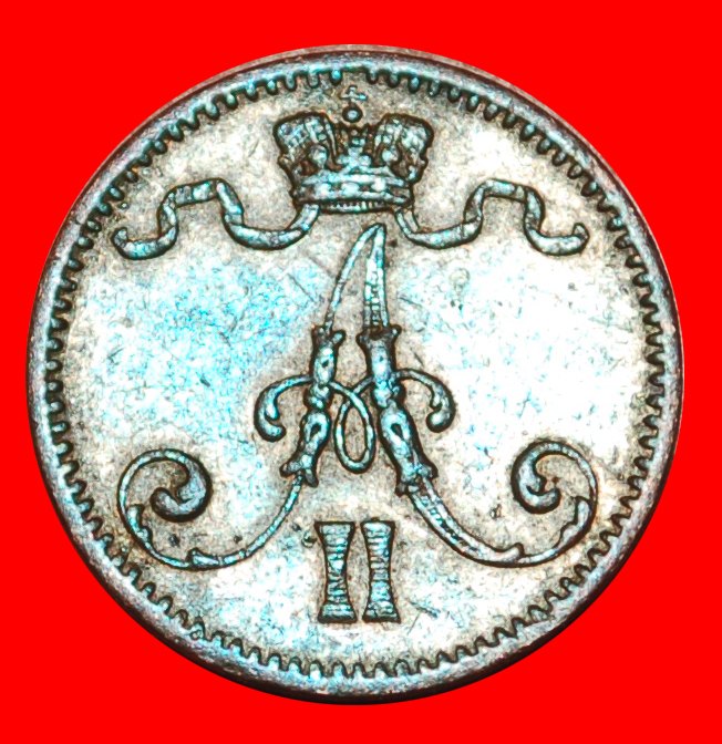  * ALEXANDER II. (1855-1881): FINNLAND (russland, künftig die UdSSR) ★ 1 PFENNIG 1876 OHNE VORBEHALT!   