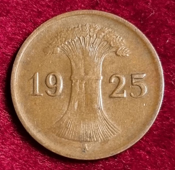 1483(4) 1 Reichspfennig (Weimarer Republik) 1925/A in ss ....................... von Berlin_coins   
