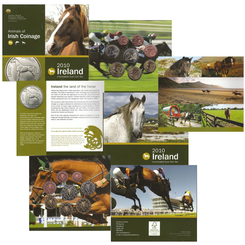  Offiz. Euo-KMS Irland *Irisches Jagdpferd* 2010 nur 20.000St!   