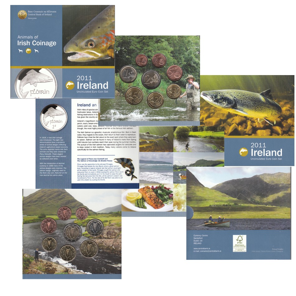  Offiz. Euo-KMS Irland *Atlantischer Lachs* 2011 nur 20.000St!   