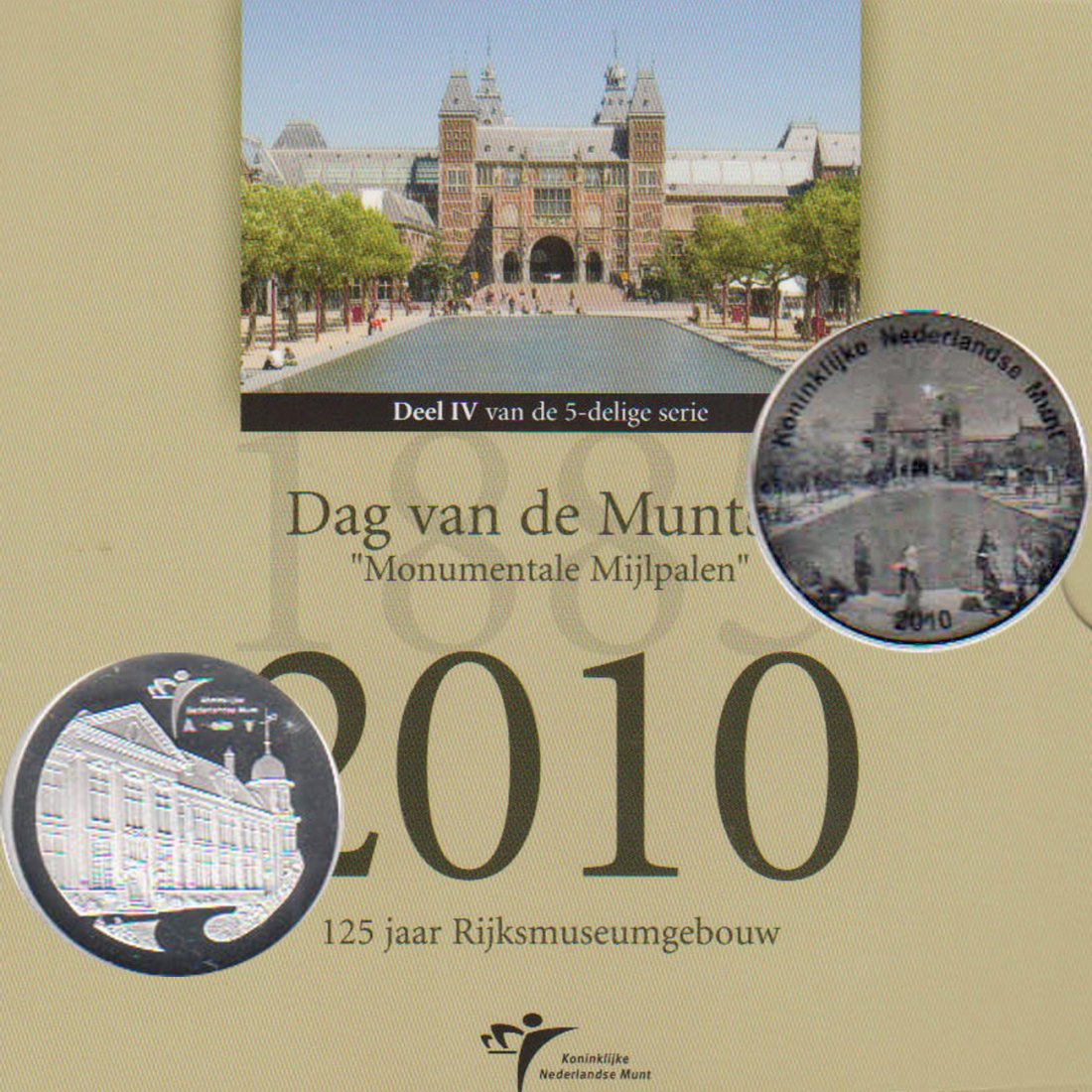  Offiz. Sonder-KMS Niederlande *Dag van de Muntset* 2010 mit Silbermed. nur 2.010 Stück!   