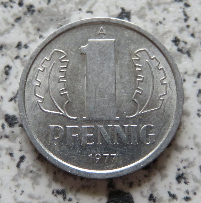  DDR 1 Pfennig 1977, besser   