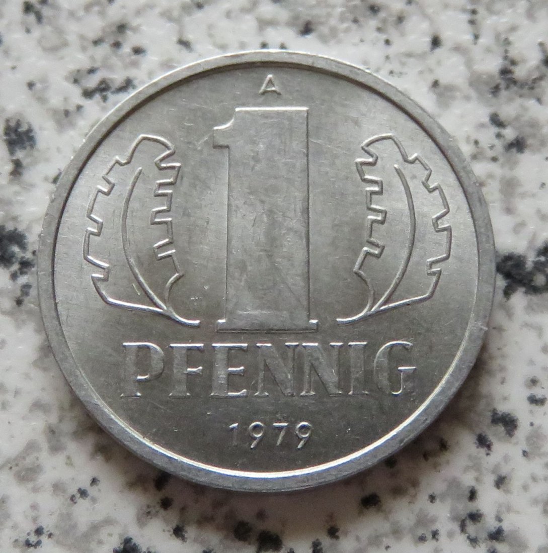  DDR 1 Pfennig 1979 Erhaltung   