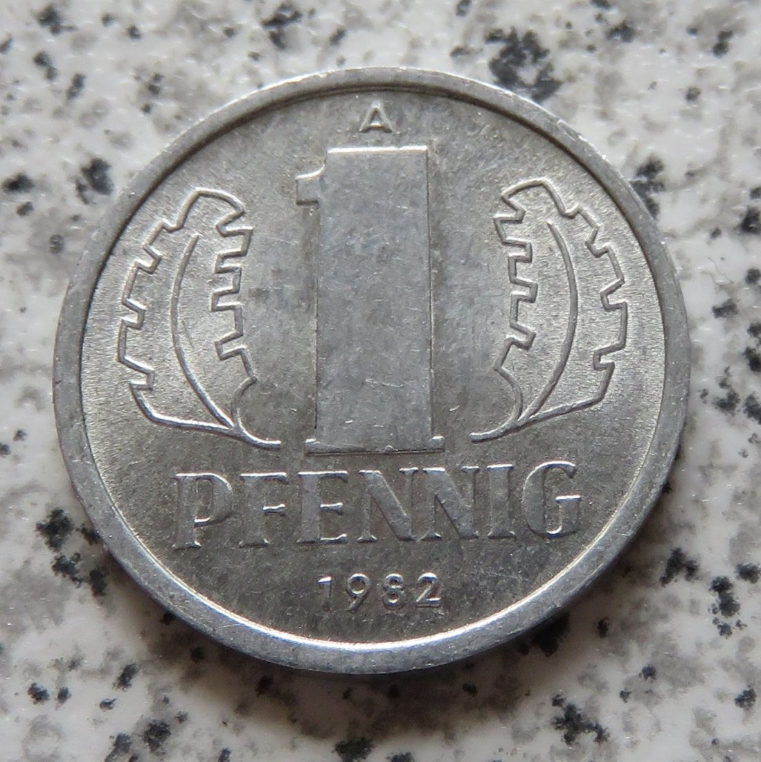  DDR 1 Pfennig 1982, Erhaltung   