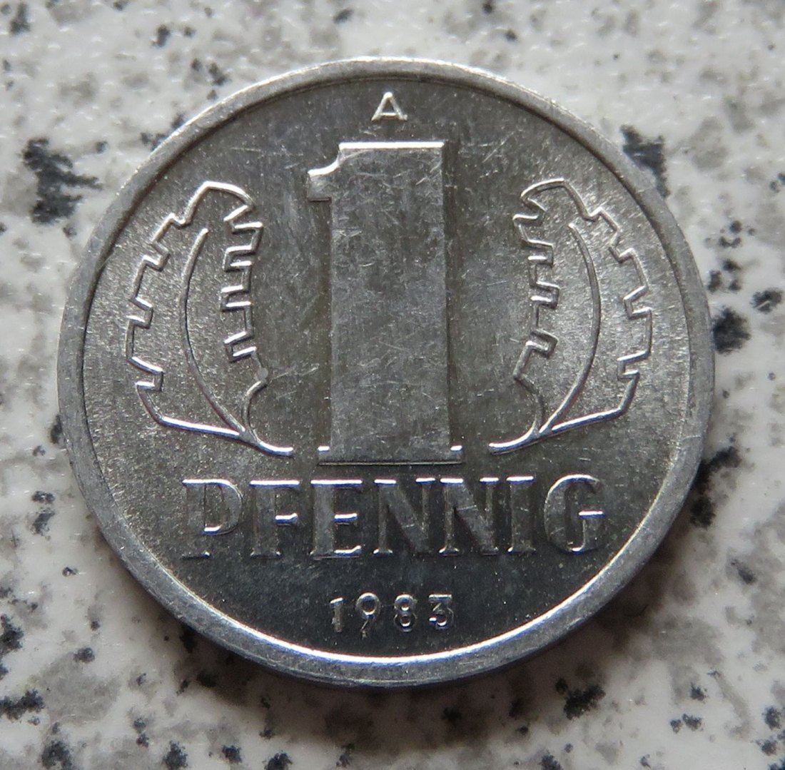  DDR 1 Pfennig 1983, Erhaltung   