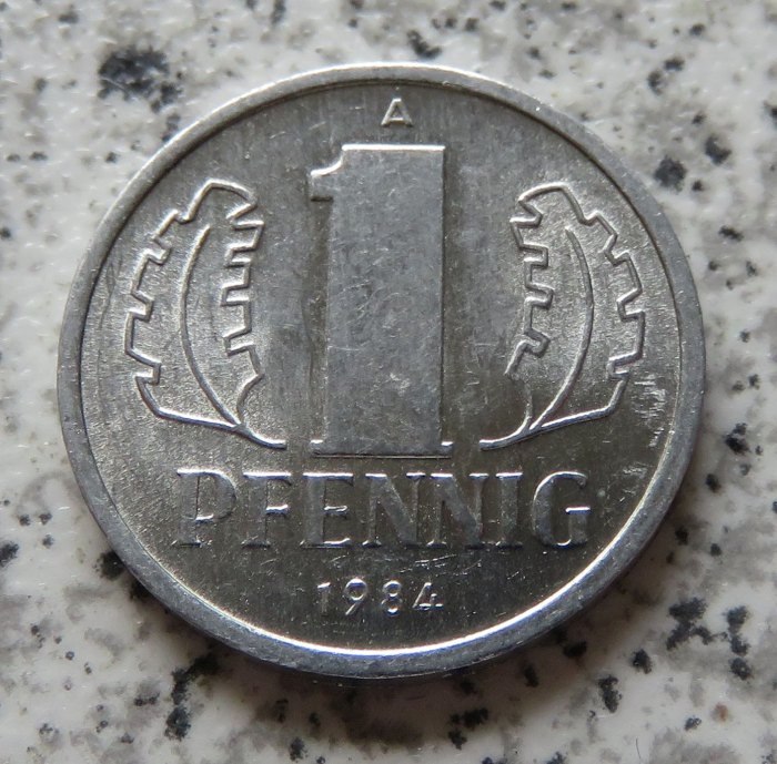  DDR 1 Pfennig 1984, besser   