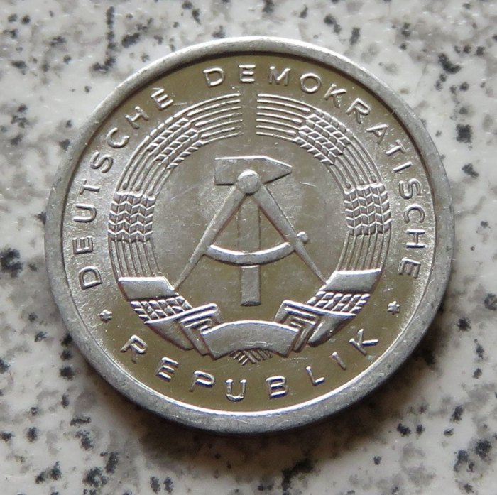  DDR 1 Pfennig 1989, Erhaltung   