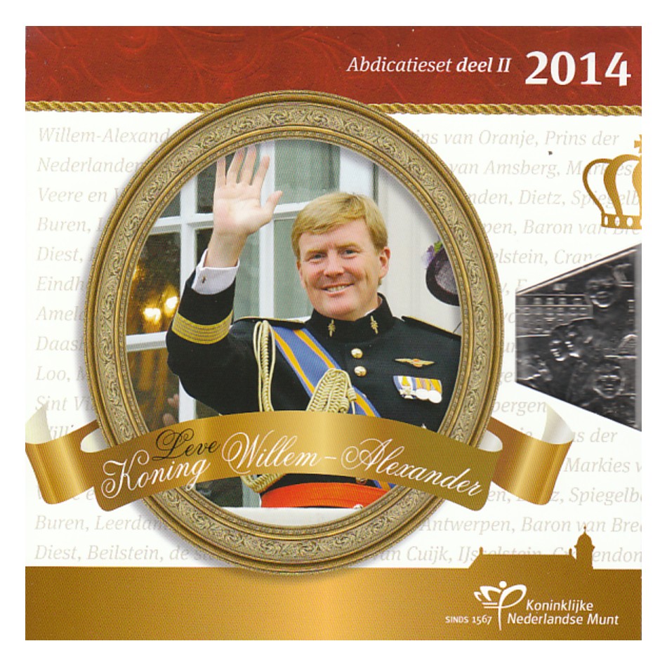  Offiz Sonder-KMS Niederlande *Thronbesteigung von König Willem Alexsander* 2014 nur 10.000 Stück!   