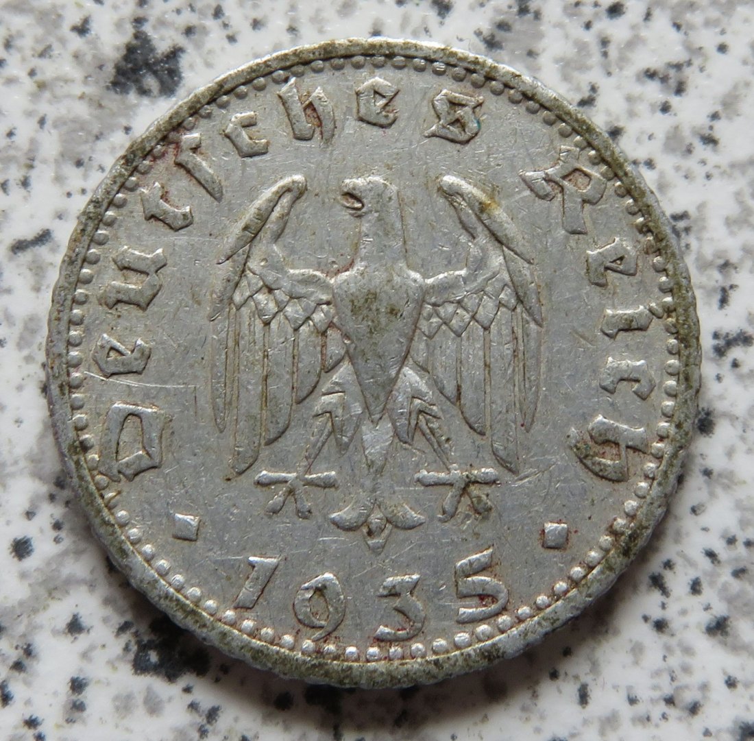  Drittes Reich 50 Reichspfennig 1935 D (2)   