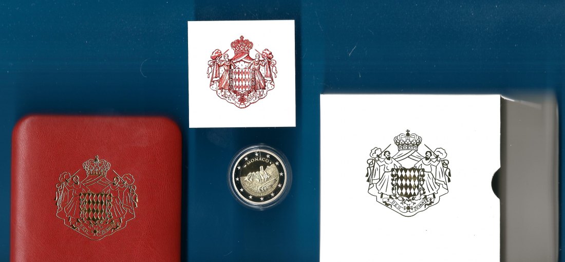  2015 2 Euro Gedenkmünze Monaco 800 Jahre Schloss Forteresse PP /OVP Top Frank Maurer Koblenz J808   
