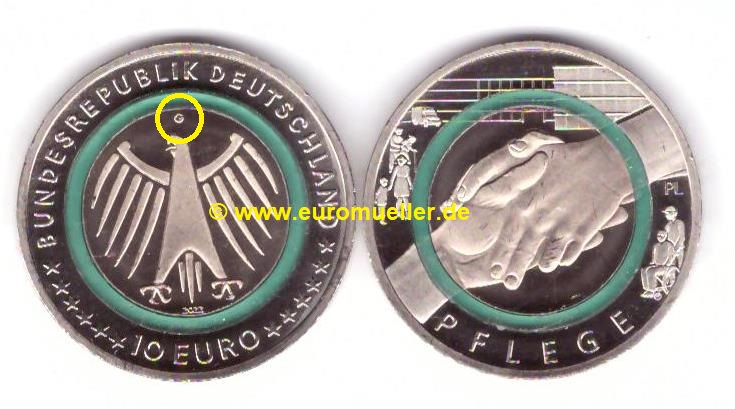 Deutschland 10 Euro Gedenkmünze 2022 -G-...Pflege   