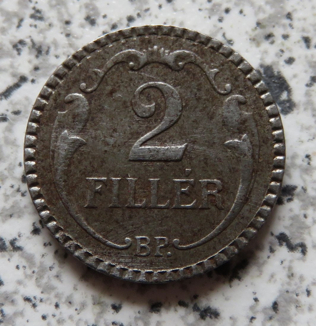  Ungarn 2 Filler 1940, Stahl (2)   
