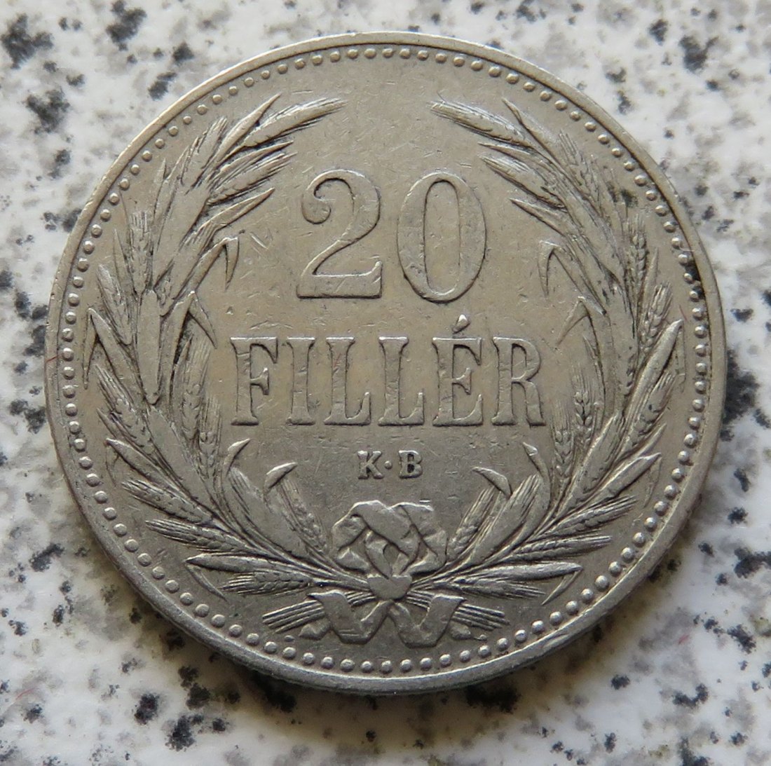  Ungarn 20 Filler 1893   