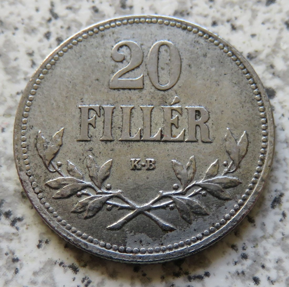  Ungarn 20 Filler 1916   