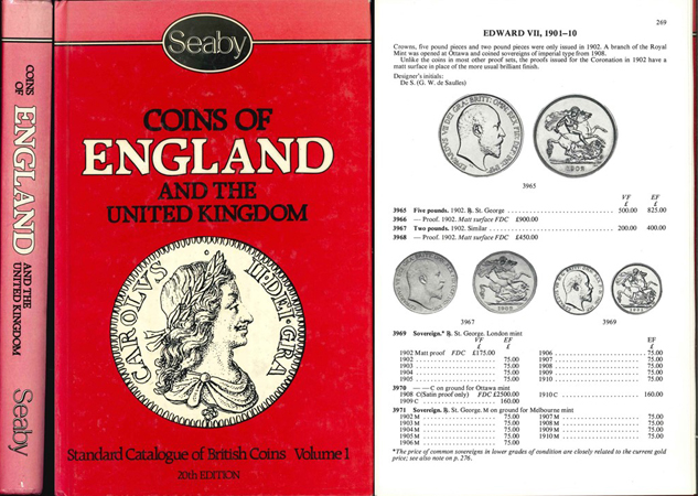  P.Frank Purvey; Coins of England and the United Kingdom; 20th Edition; London 1984   