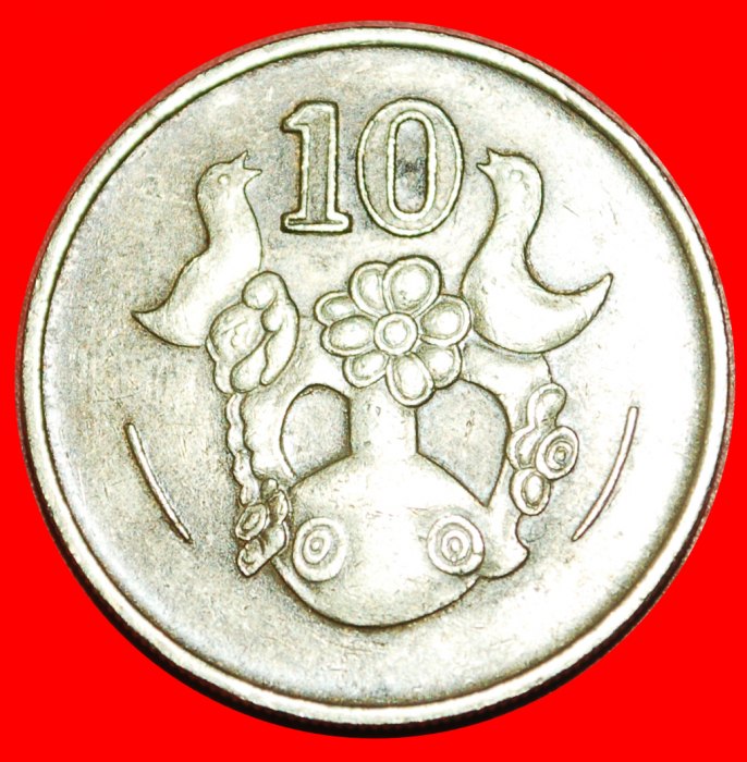  * GREAT BRITAIN (1983-2004): CYPRUS ★ 10 CENTS 1985! VASE WITH BIRDS! LOW START ★ NO RESERVE!   