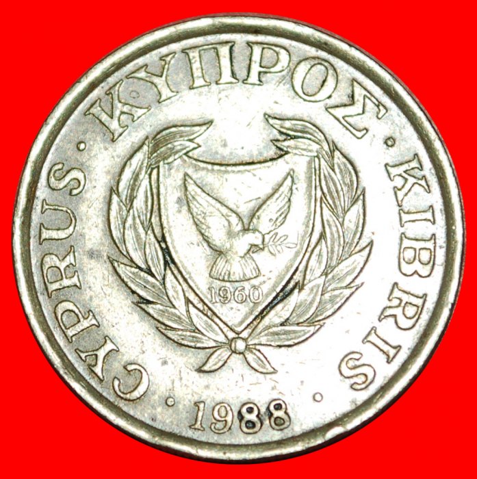 * GREAT BRITAIN (1983-2004): CYPRUS ★ 10 CENTS 1988! VASE WITH BIRDS! LOW START ★ NO RESERVE!   