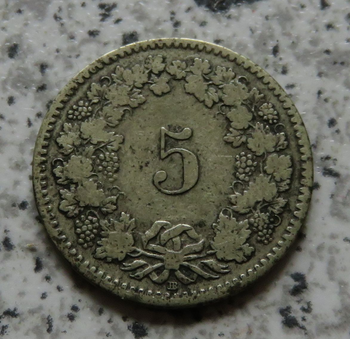  Schweiz 5 Rappen 1850 BB   