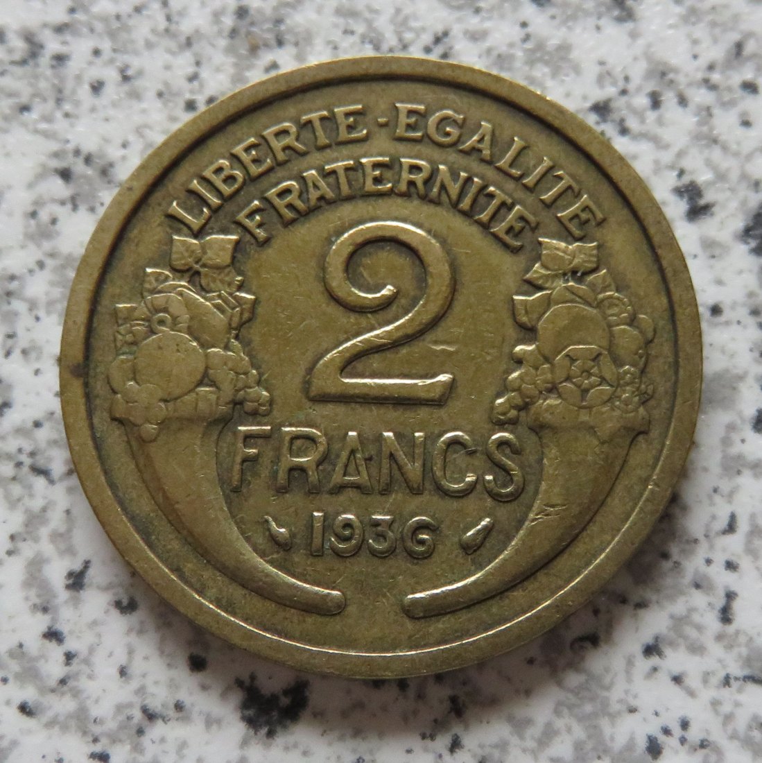  Frankreich 2 Francs 1936   