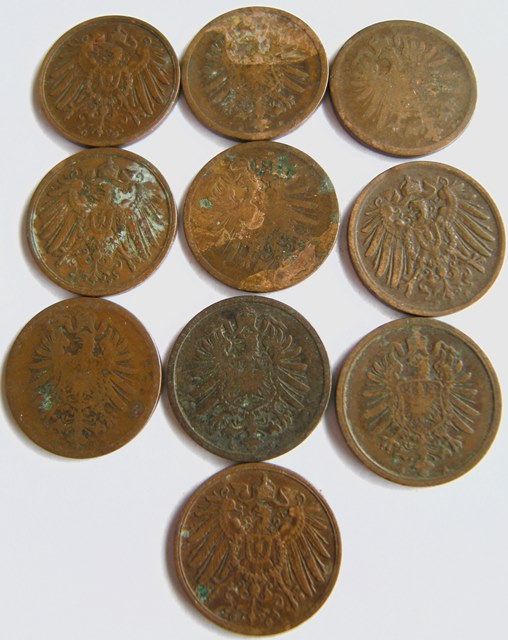  Kaiserreich, 10 x 2 Pfennig   