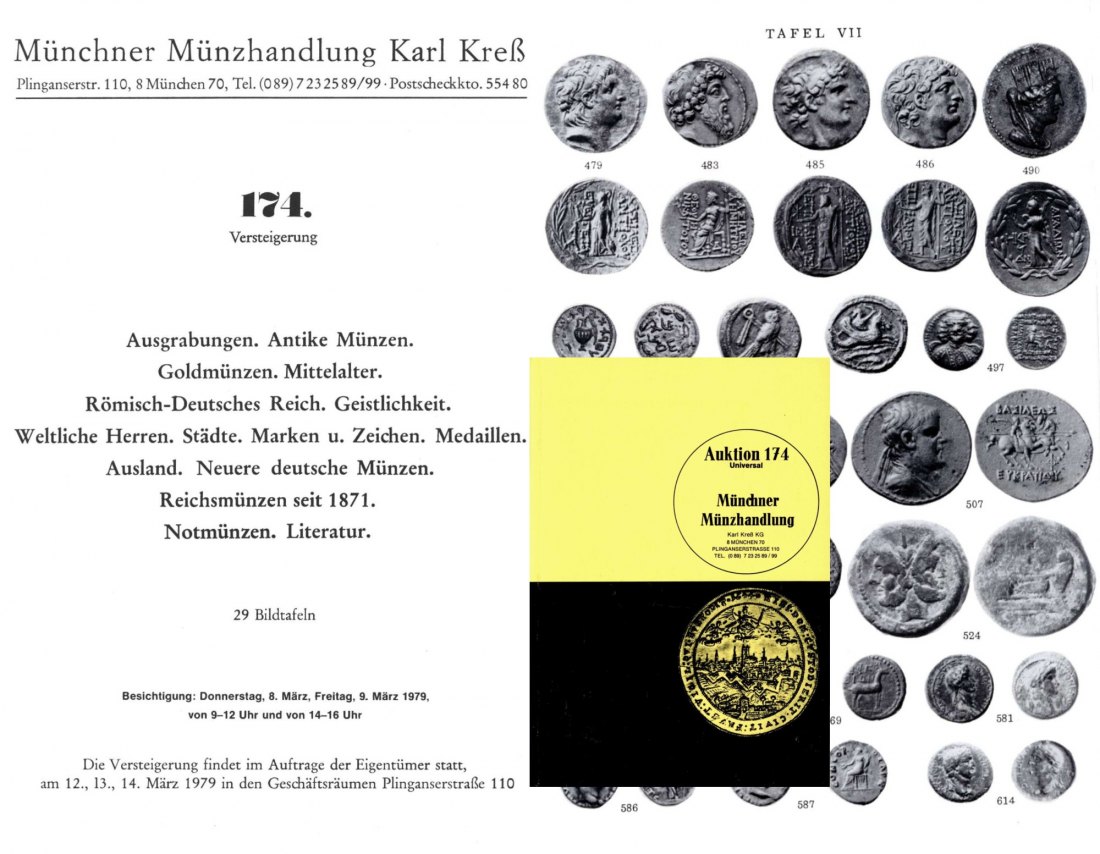 Kreß (München) Auktion 174 (1979) Münzen der Antike Mittelalter & Neuzeit sowie Antike Objekte   