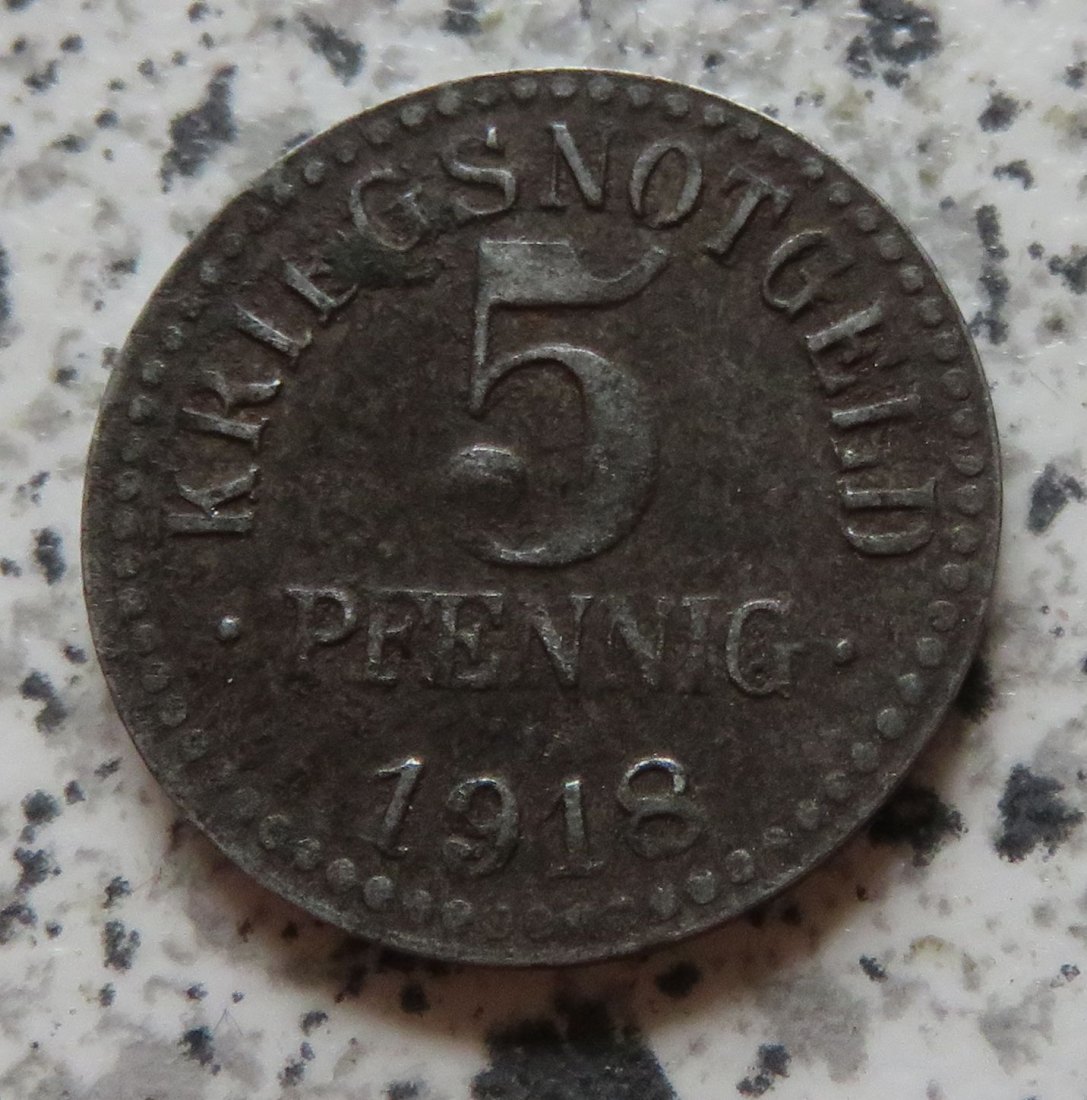  Braunschweig 5 Pfennig 1918   