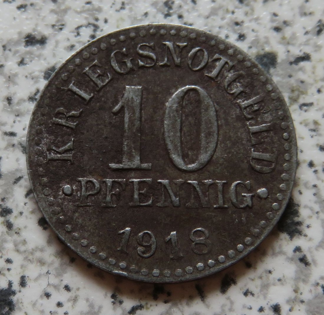  Braunschweig 10 Pfennig 1918   
