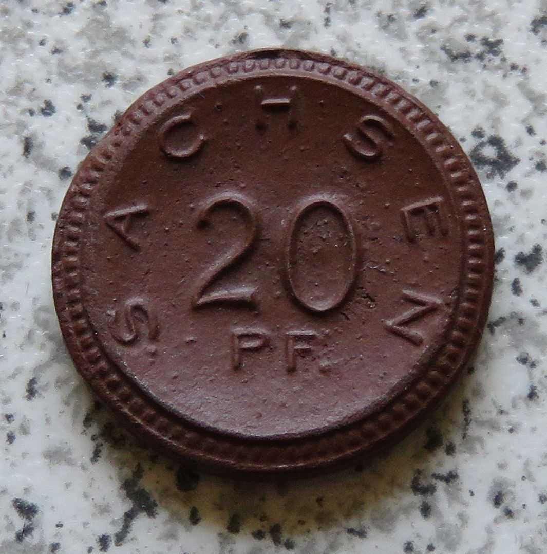  Freistaat Sachsen 20 Pfennig 1921, Meißen   