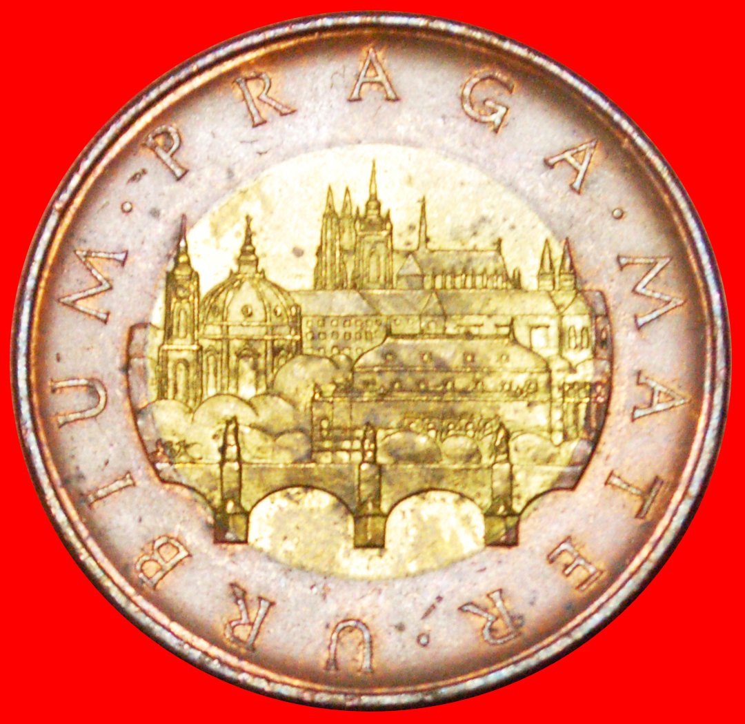  Ⰶ BI-METALLIC (1993-2022): CZECH REPUBLIC ★ 50 KORUN 2010! MINT LUSTRE! LOW START ★ NO RESERVE!   