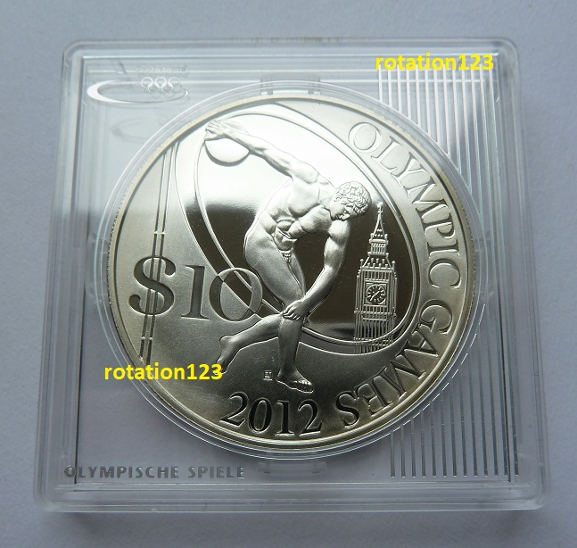  Salomon Islands 10 Dollars 2008 * * Olympiade London * * .925 Silber PP   