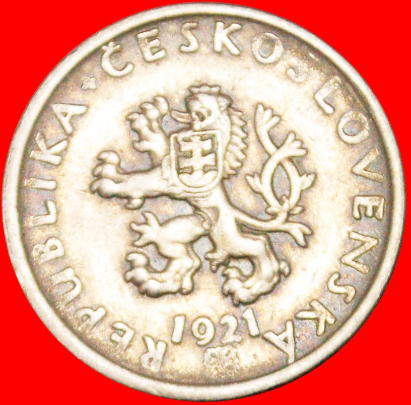  * SICKLE (1921-1938): CZECHOSLOVAKIA ★ 20 HELLER 1921 LOW START ★ NO RESERVE!   