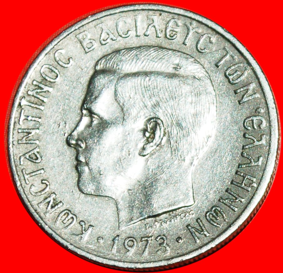  Ⰶ BLACK COLONELS AND PHOENIX: GREECE ★ 2 DRACHMAS 1973 DIE 2! JUST PUBLISHED★LOW START ★ NO RESERVE!   