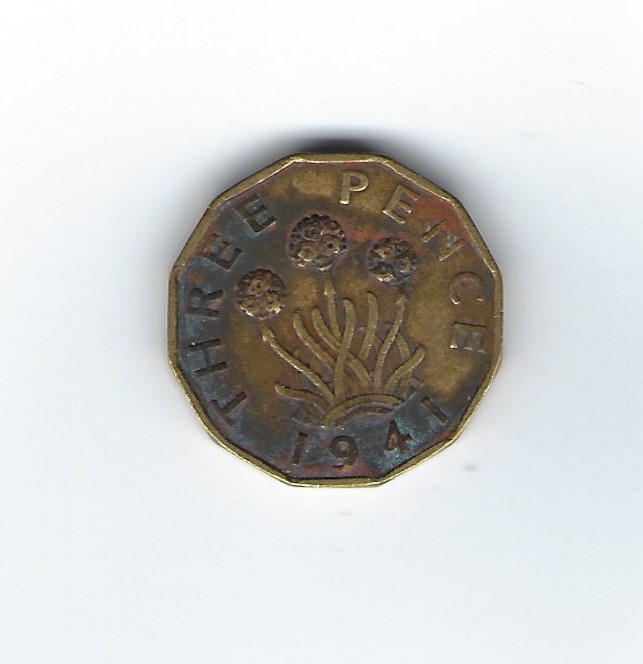  Großbritannien 3 Pence 1941   