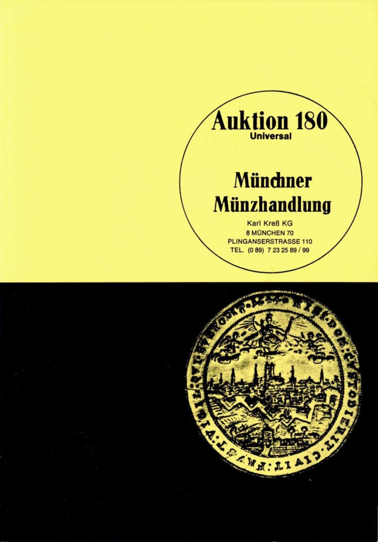  Kreß (München) Auktion 180 (1981) Münzen der Antike Mittelalter & Neuzeit sowie Antike Objekte   