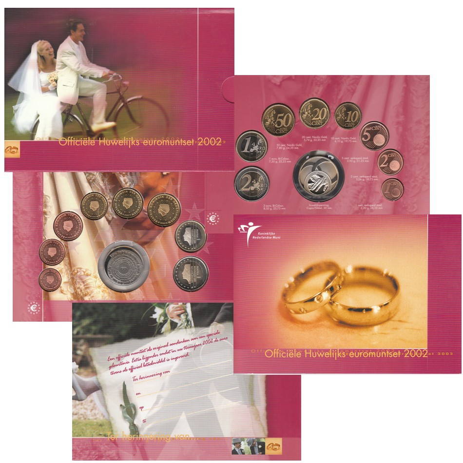  Offiz Sonder-KMS Niederlande *Hochzeitssatz* 2002 nur 10.000St!   