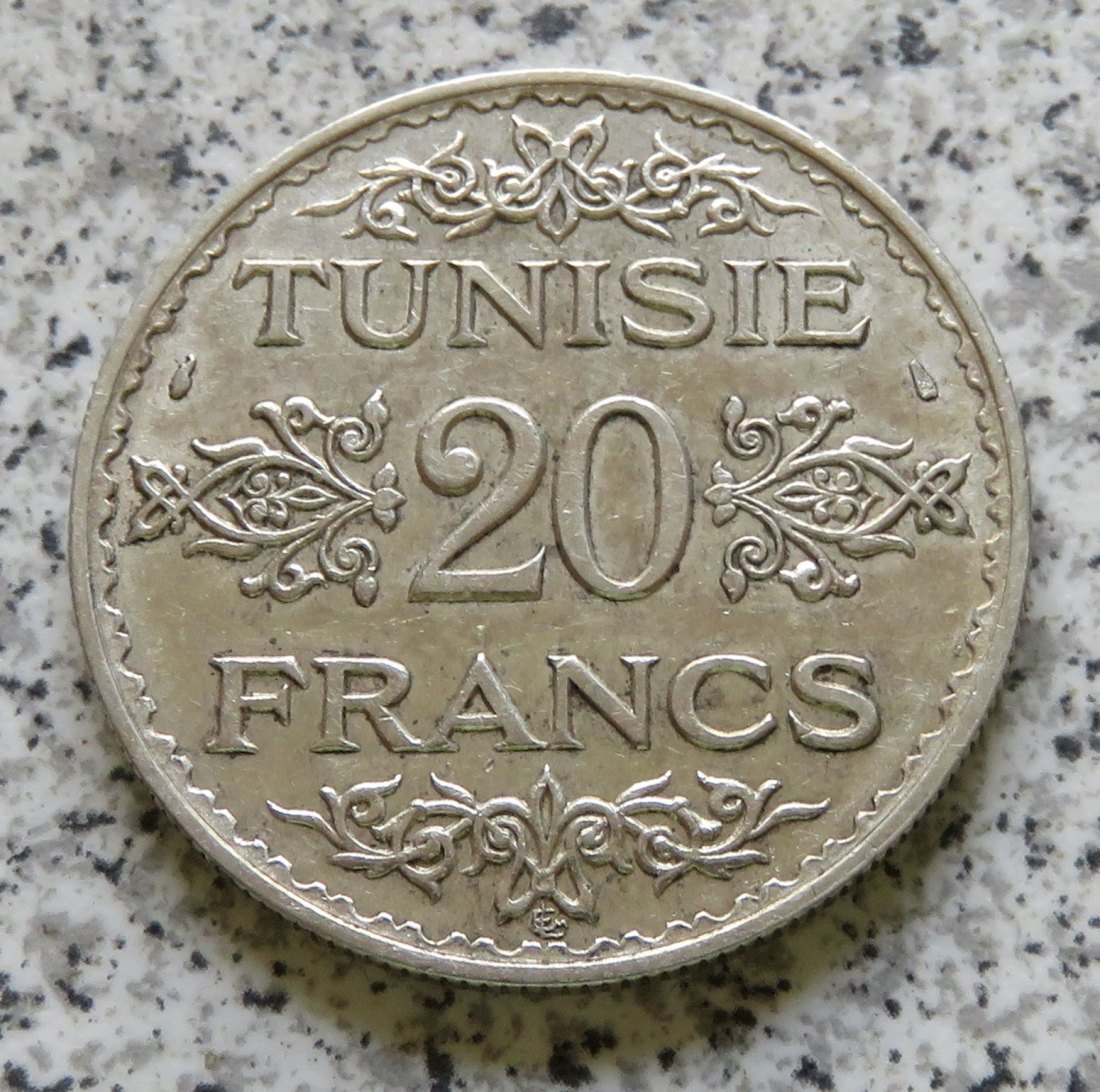  Tunesien 20 Francs 1353 / 20 Francs 1934 (2)   