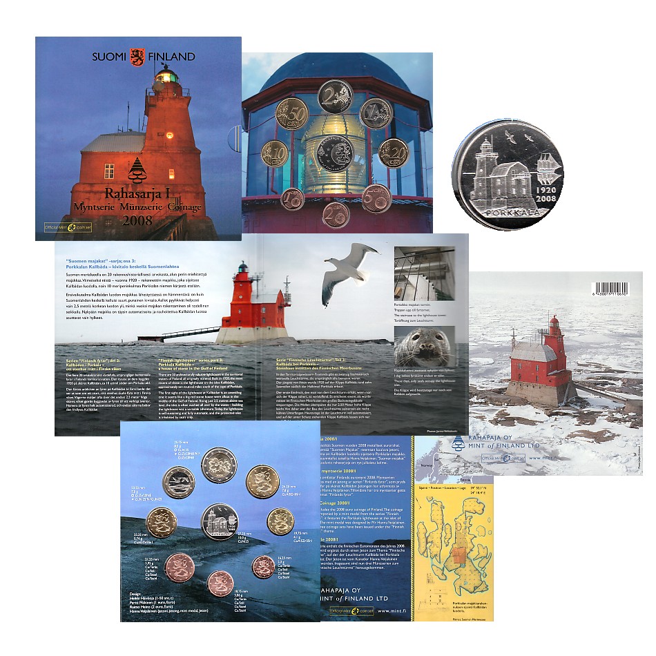  Offiz. KMS Finnland *Leuchtturm Kallbäda bei Porkkala* 2008 nur 30.000 Stück!   