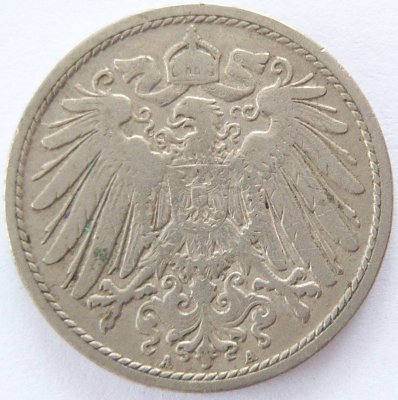  Deutsches Reich 10 Pfennig 1901 A K-N s-ss   