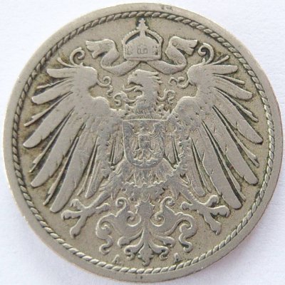  Deutsches Reich 10 Pfennig 1902 A K-N ss   