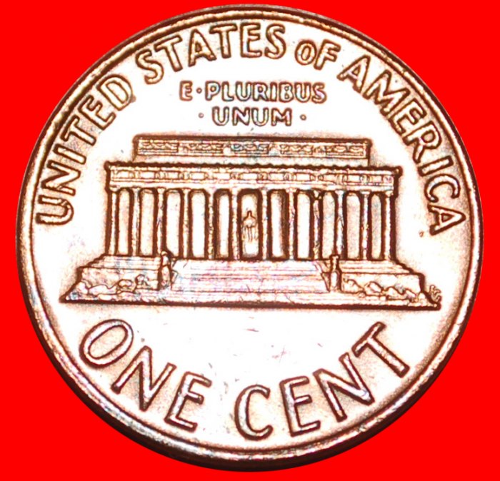  * MEMORIAL (1959-1982): USA ★ 1 CENT 1969 VZGL STEMPELGLANZ! LINCOLN (1809-1865)★OHNE VORBEHALT!   