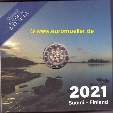 Finnland 2 Euro Gedenkmünze 2021...Jornalismus...PP in Box   