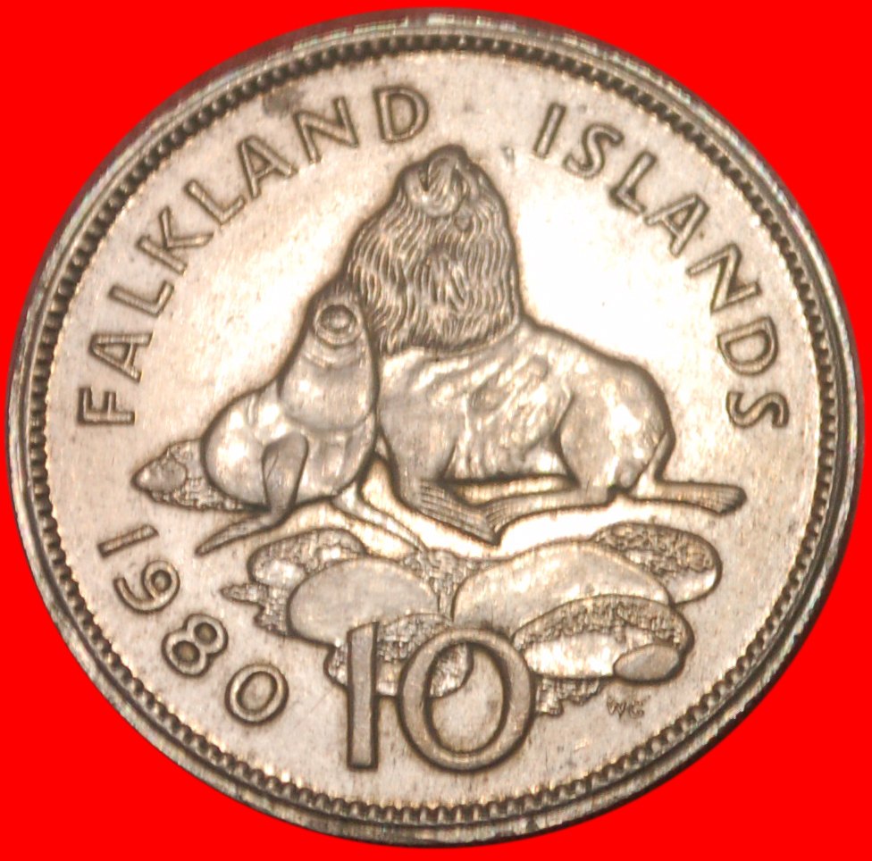  * GREAT BRITAIN ADDITIONAL CHAMFER ★ FALKLAND ISLANDS ★ 10 PENCE 1980! LOW START ★ NO RESERVE!   