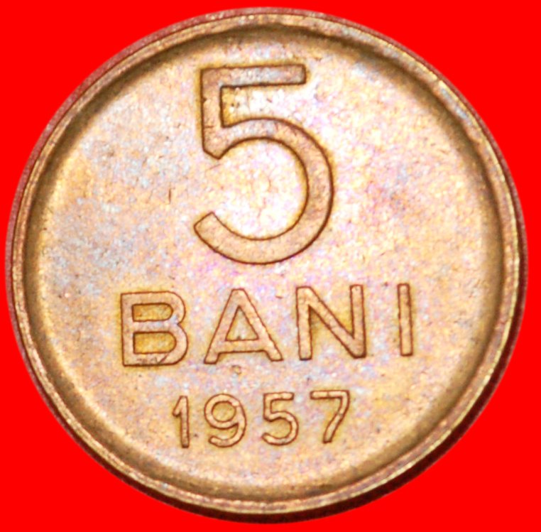 * MIT STERN (1953-1957)~SELTEN ★ RUMÄNIEN ★ 5 BANS 1957 SUPER ZUSTAND! STG! ★OHNE VORBEHALT!