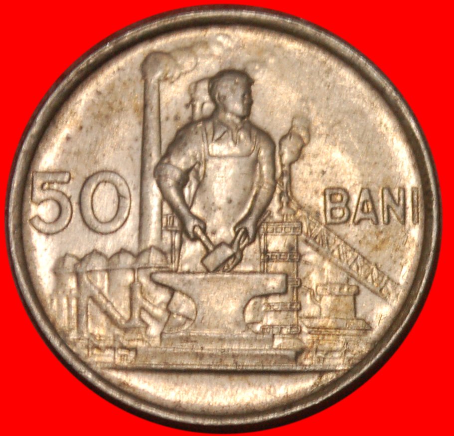 * SOZIALISTISCHER BAUER (1956-1957) ~ SELTEN ★ RUMÄNIEN ★ 50 BANS 1956!★OHNE VORBEHALT!