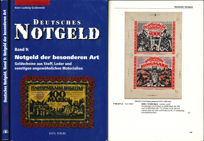  Grabowski, H.-J.; Deutsches Notgeld; Band 9: Notgeld der besonderen Art; Regenstauf 2005   
