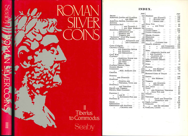  H.A.Seaby; Roman Silver Coins; vol II. Tiberius to Commodus; Revised by R.Loosley; London 1979   